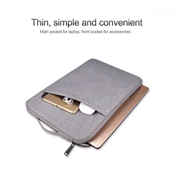 Laptopveske 13,3 tommer lerret Grå Grey