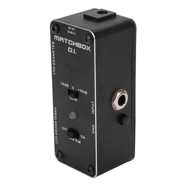 DI-effektpedal sort multifunktionel elektrisk guitar baspedaler XLR-lydgrænseflade