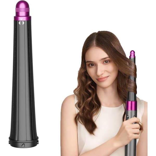 Lang krølltangfeste for Dyson HS01 HS05, 20-36 mm, konisk design, krølltønner, festedeler, roserød