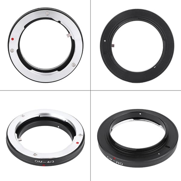 OM-4/3 metal linse-bajonetadapterring til Olympus OM-objektiv på 4/3-monteringskamera E510 E500 E400