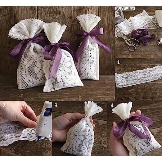 Hvit blonderull, blondekant, retrobånd, håndverk, DIY, bryllupsdekorasjon, 15m * 2 ruller