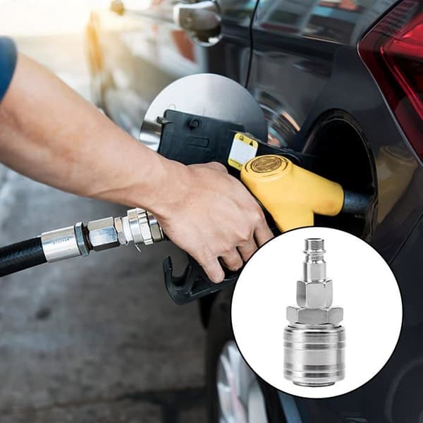 Kompressor snabbkopplingar, 10 stycken 1/4\" BSP kompressorkopplingar pneumatisk snabbkoppling luftkoppling