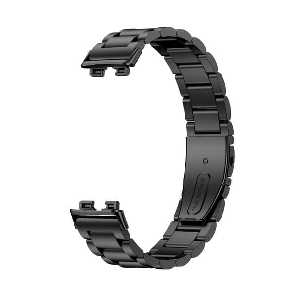 Kellon ranneke Huawei Band 8/8NFC/9/9NFC ruostumaton teräs musta