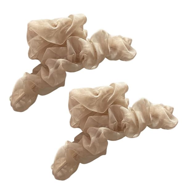 Mesh hårnål hajklips KHAKI khaki khaki