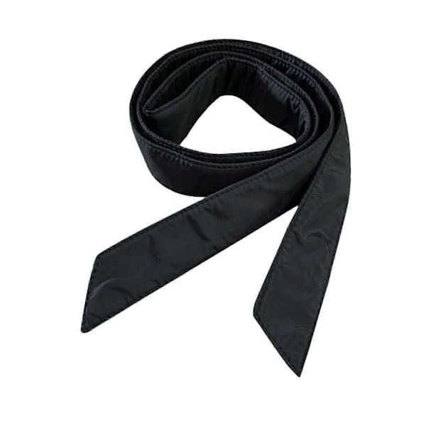 Dame Vinter Polstret Dunjakke Erstatningsbælte Dame 180cm Taljebælte{BT} Mat Sort Matte Black