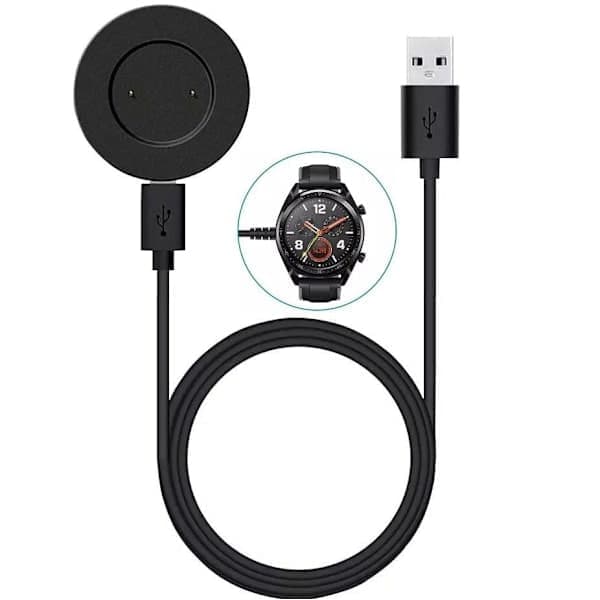 Oplader til Huawei Watch GT / Honor / Magic Watch - Sort
