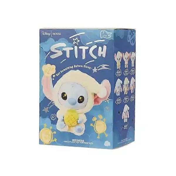 Miniso Stitch Spis Noget Før Søvn Serie Vinylfigur - Bekræftet Blind Boks Blind Box