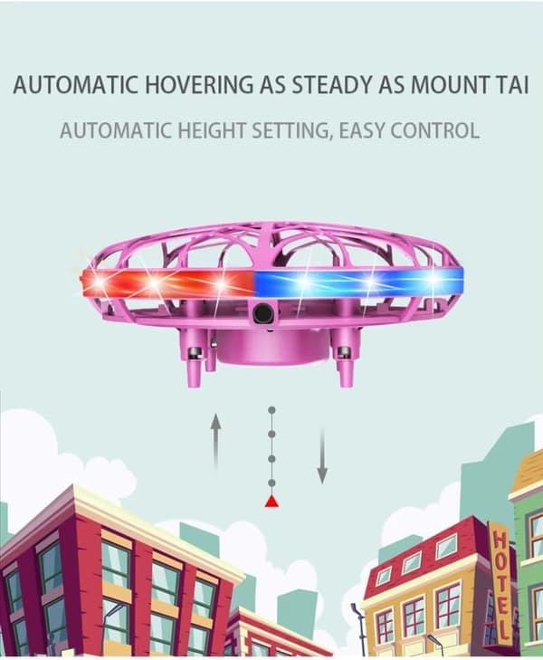 LED Mini Drone Håndstyret – Flyvende Boldlegetøj til Børn og Voksne Grøn Green