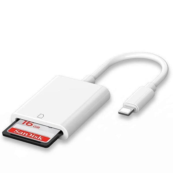 Minnekortleser SD-kortleser Lightning / USB-C / USB OTG iPhone Lightning til SD Lyn til SD