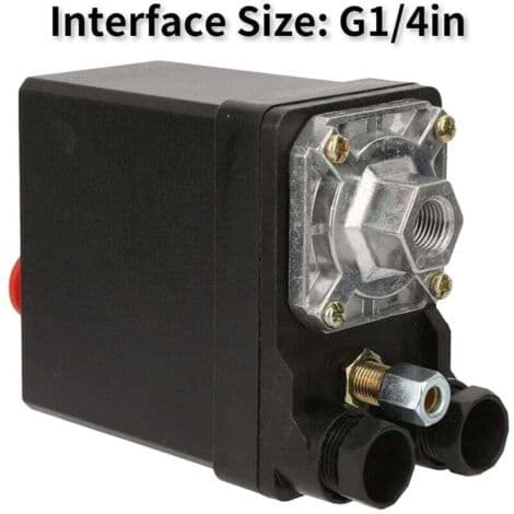 380V luftkompressor trykafbryder – enkelthuls trykstyring – driftstryk 75-175psi – G1/4in – 20A strøm