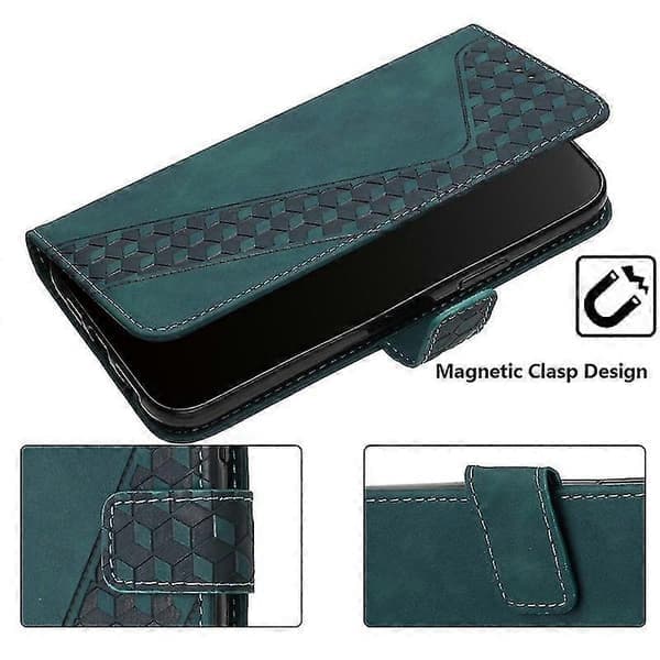Plånboksfodral Kompatibelt med Samsung Galaxy Z Fold 4, PU Läder Matt Flipskydd med Kortfack