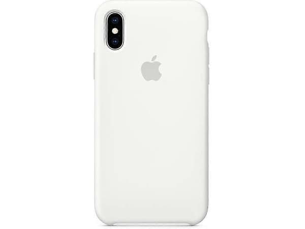 Silikondeksel for iPhone X & iPhone Xs Hvit White
