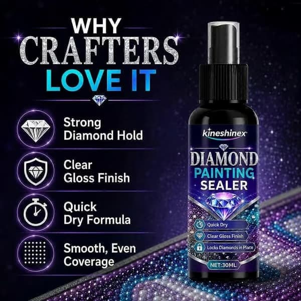Diamond Art Coating Spray Blank overflade klar coating til 5D diamantmaling puslespil håndlavede håndværksmaterialer 3pcs 100ml