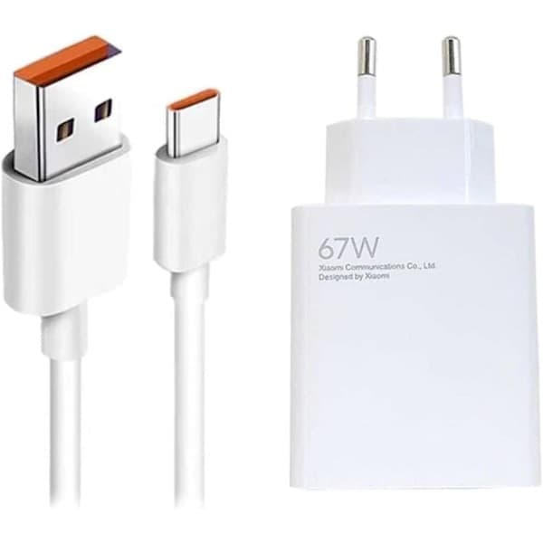 Xiaomi-kompatibel 67W HyperCharge Combo, Type-A EU-stik Hurtigoplader 67W