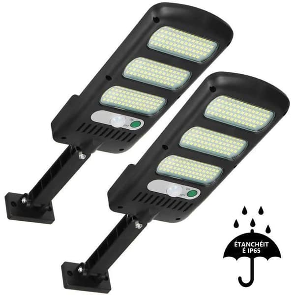 Utendørs solcellelamper, 2-pakning 213 LED utendørs sikkerhetsbelysning, bevegelsessensor - 3 moduser, for hager
