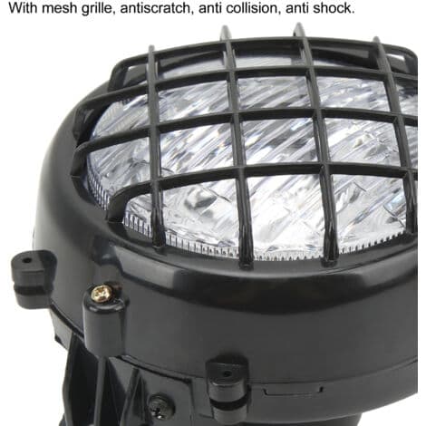 Par LED-forlygter til ATV, 12V, med pærer, udskiftningslampegitre til Warrior 1996-2001