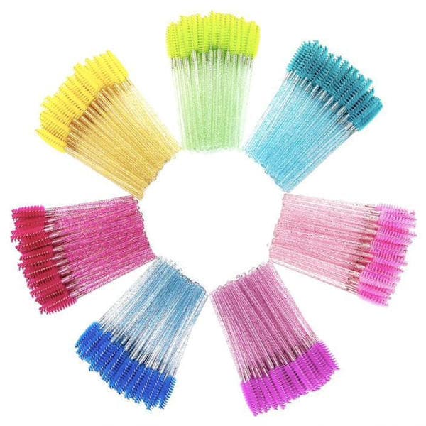 10-pakning øyenvippebørster, vippebørste, mascarabørste