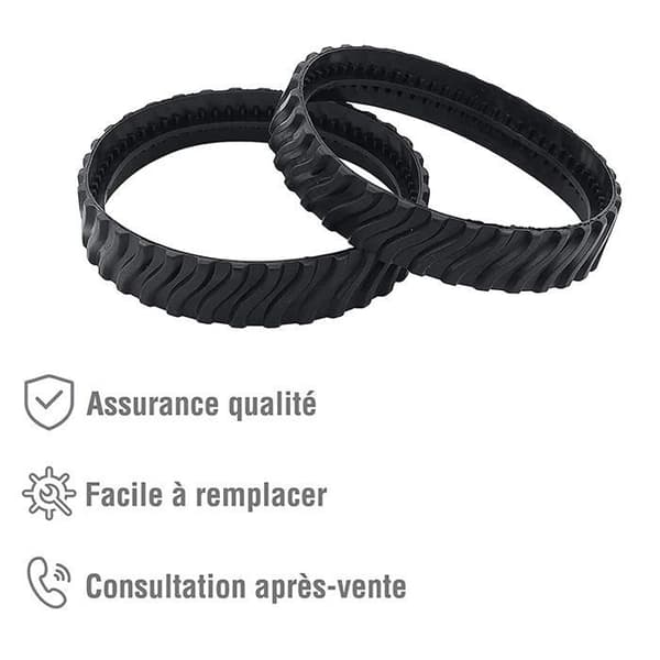R0526100 MX8 MX6 Erstatningshjul til Baracuda Poolrensere (2 stk.)