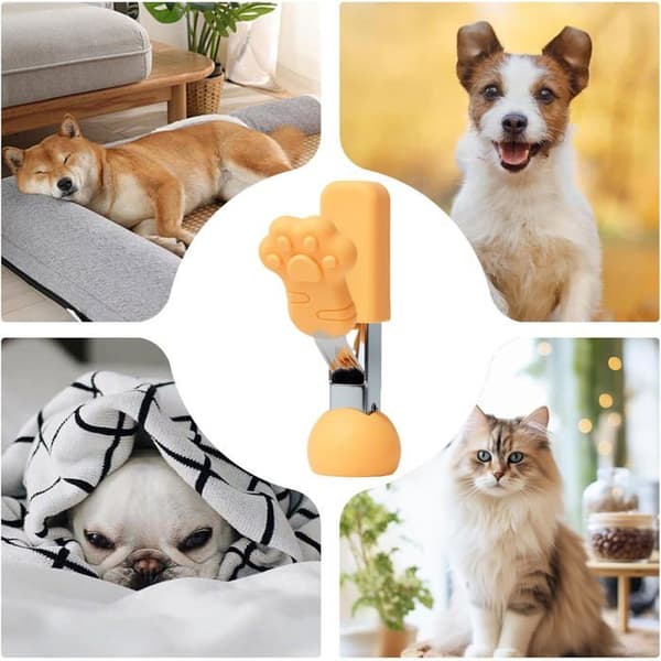 universel negleklipper til hunde og katte, gul, 9.5x2x1.5cm