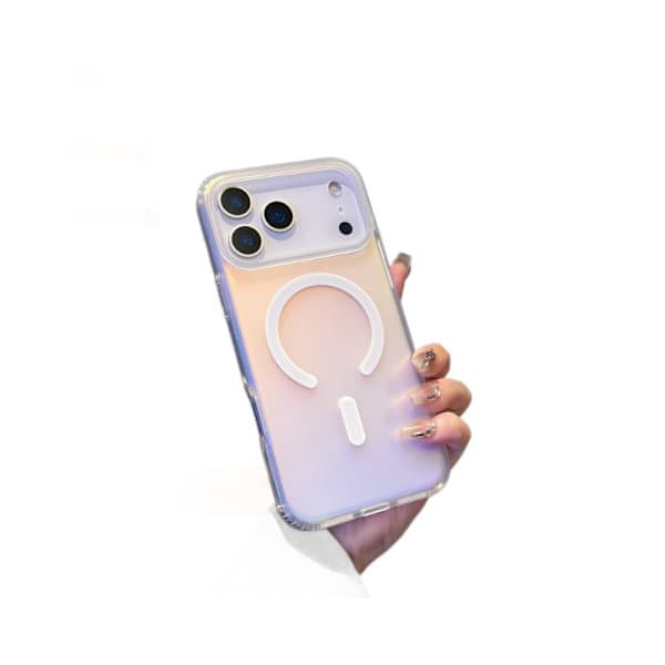 For iPhone 17/iPhone 17 Pro/iPhone 17 Promax mobildeksel, lasergradient magnetisk mobildeksel iPhone 17 Promax iPhone 17 Promax