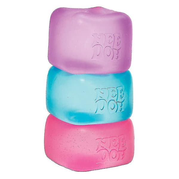 Schylling Nice Cube NeeDoh Stressboll - Sensoriska leksaker, ångest- och stresslindring - Överlägsen