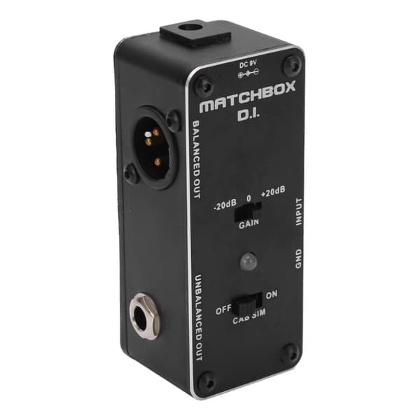 DI-effektpedal sort multifunktionel elektrisk guitar baspedaler XLR-lydgrænseflade