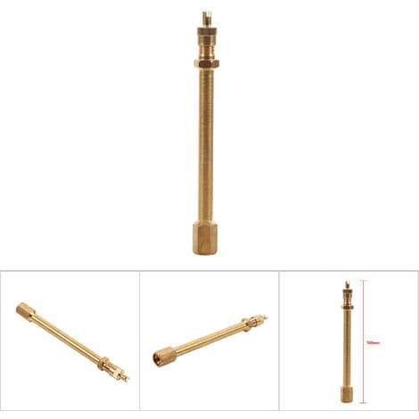 100 mm messing dekkventilforlenger – rask og sikker inflasjon – TPMS-sensor kompatibel – holdbar og lett