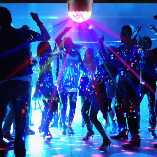 Diskolys Fest DJ-lys, LED Mini Fargescenelys, Strobelys Jul Gratulerer med dagen Lampe