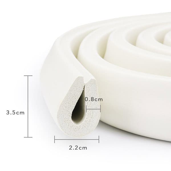 Vauvan kulma- ja reunasuojat, 2M*2Set turvavaahtorulla, iskunkestävä