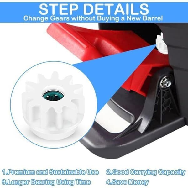 4 Ocedar-kompatible Spin Mop-refiller med gear, hvid