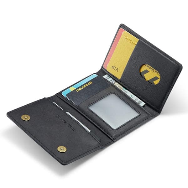 Plånbok RFID-skydd med sedelfack svart
