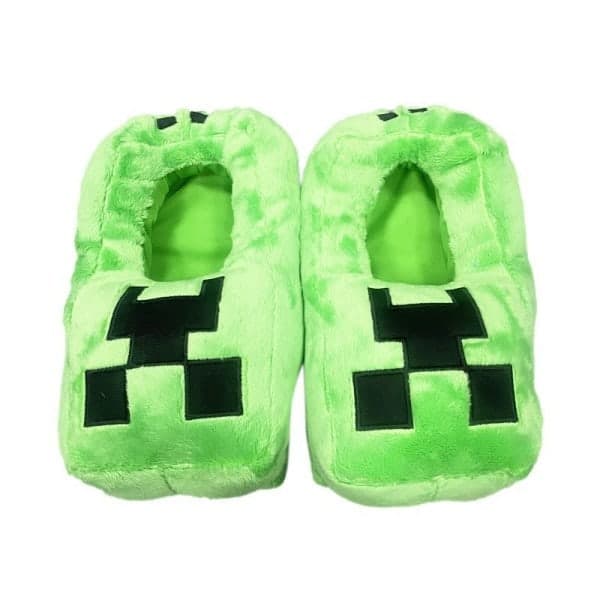 Minecraft Tøfler Grønn (20-36) Grønn