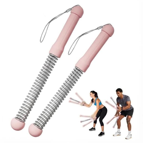2-pack trådlöst hopprep, perfekt för hemmagym, tyst trådlöst träningsrep - Rosa