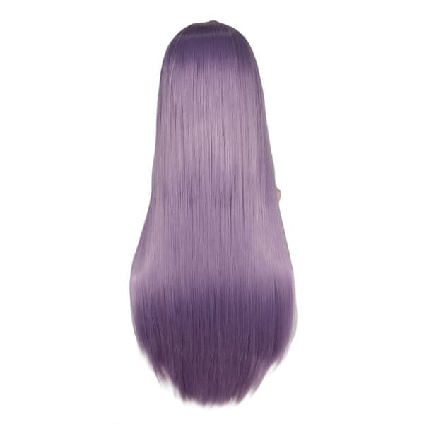 Wekity 80cm Vacker Charmig Cosplay Rak Hårperuk, Lila