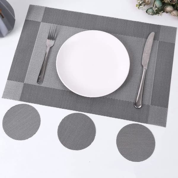 Dekkebrikke - Sklisikker - Vaskbar - Rektangulær - 30 x 45 cm - Sett med 6