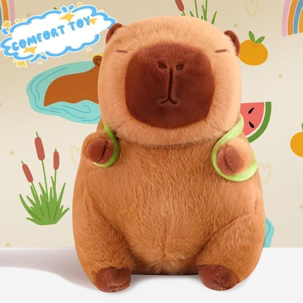 25 cm kapybara-pehmolelu, söpö kapybara-pehmo kilpikonnarepulla, Kawaii kapybara-pehmolelut
