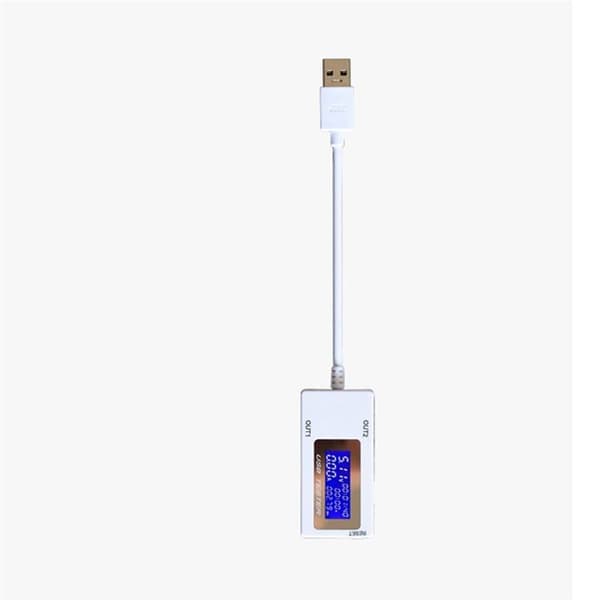 Mini dobbel USB spenningstester USB strømmåler belastningstester overvåker USB-porter digitalt display DC 4-30V 0-5A 0-150W