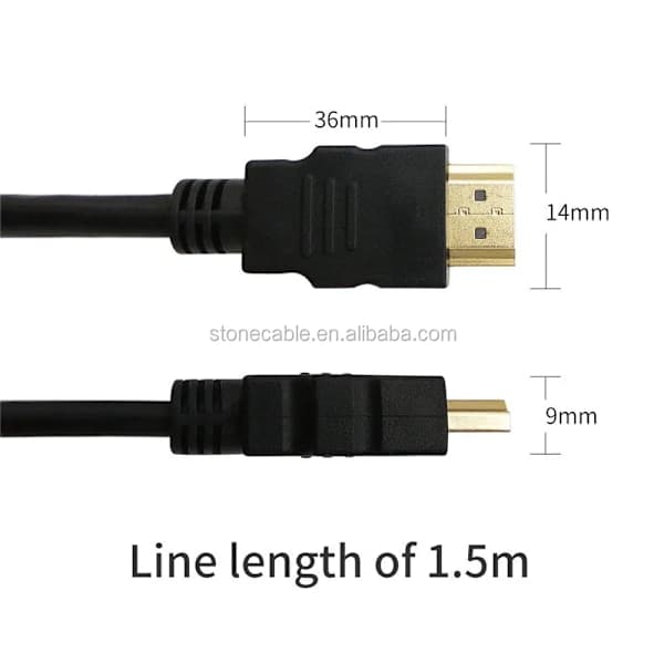 HDMI-kabel - 1,5M / 3M / 5M / 10M METER - 4K / 8K / 3D-understøttelse - Forgyldt stik 5 m 5 5