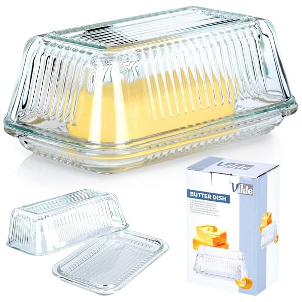 Smørfat i glass - Klassisk form for oppbevaring og servering