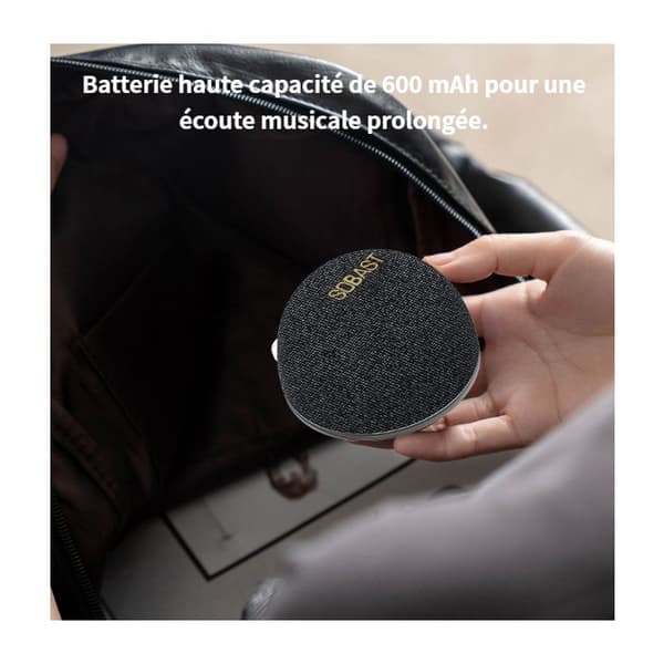 Bärbar Mini Bluetooth-högtalare Aktiv - Kraftfull bas - 8 timmars batteritid - Idealisk för sovrum och cykel - Svart