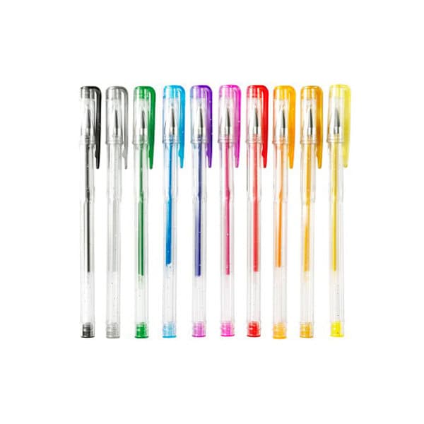 Glitter pen 10 farver multicolor