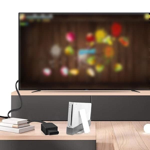 Wii til HDMI Konverter Kabel, Wii 2 HDMI Adapter til Fuld HD Spilvisning