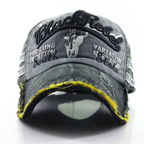 Graffiti tekst baseballcaps vasket caps cowboy solhatt