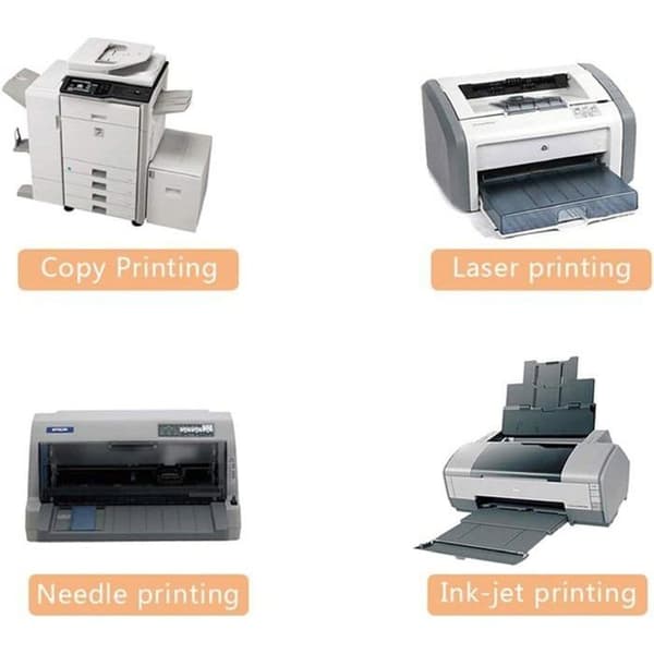 100 ark A4 selvklæbende kraftpapir, 80g printbart papir til laser- og inkjetprintere