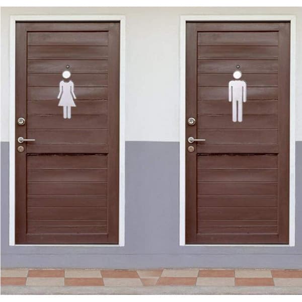 WC-kyltit, Itseliimautuvat, WC-kyltit Naiset ja Miehet-yux