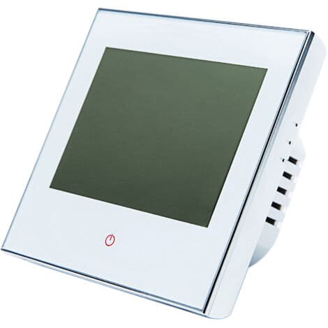 Termostat, 16A 95-240V Ugentlig Programmerbar Varmetermostat, Touch Screen LCD Display, Rumtemperaturregulator