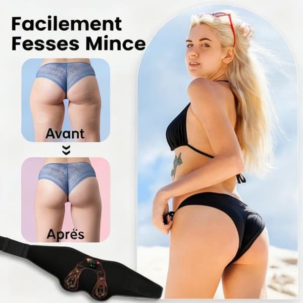 EMS Muskelstimulator - Balde- og Maveapparat - 12 Tilstande & 19 Niveauer - Balde Løft og Massage