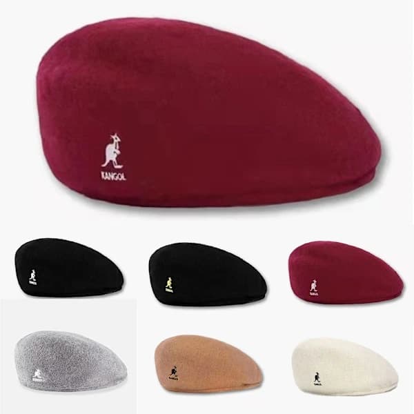 Kangol 504 Flat Cap - Vit-Silver (Män & Kvinnor) vit-silver L (58-60cm) vit-silver L（58-60cm）