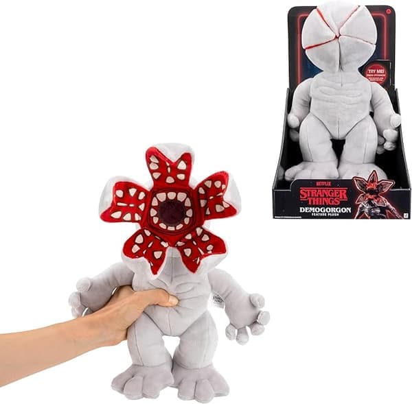 Stranger Things Demogorgon Feature Plysj - 30 cm Myk Plysj med Åpningsbart Hode