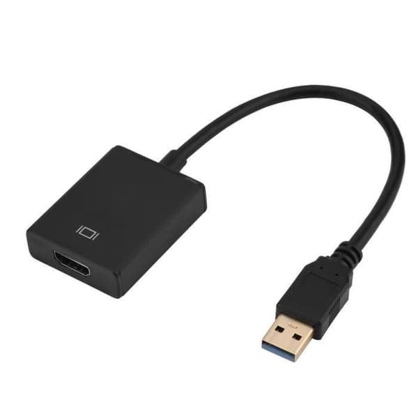 USB til HDMI-adapter - ZISONIX - 1080P - USB 3.0 - Sort